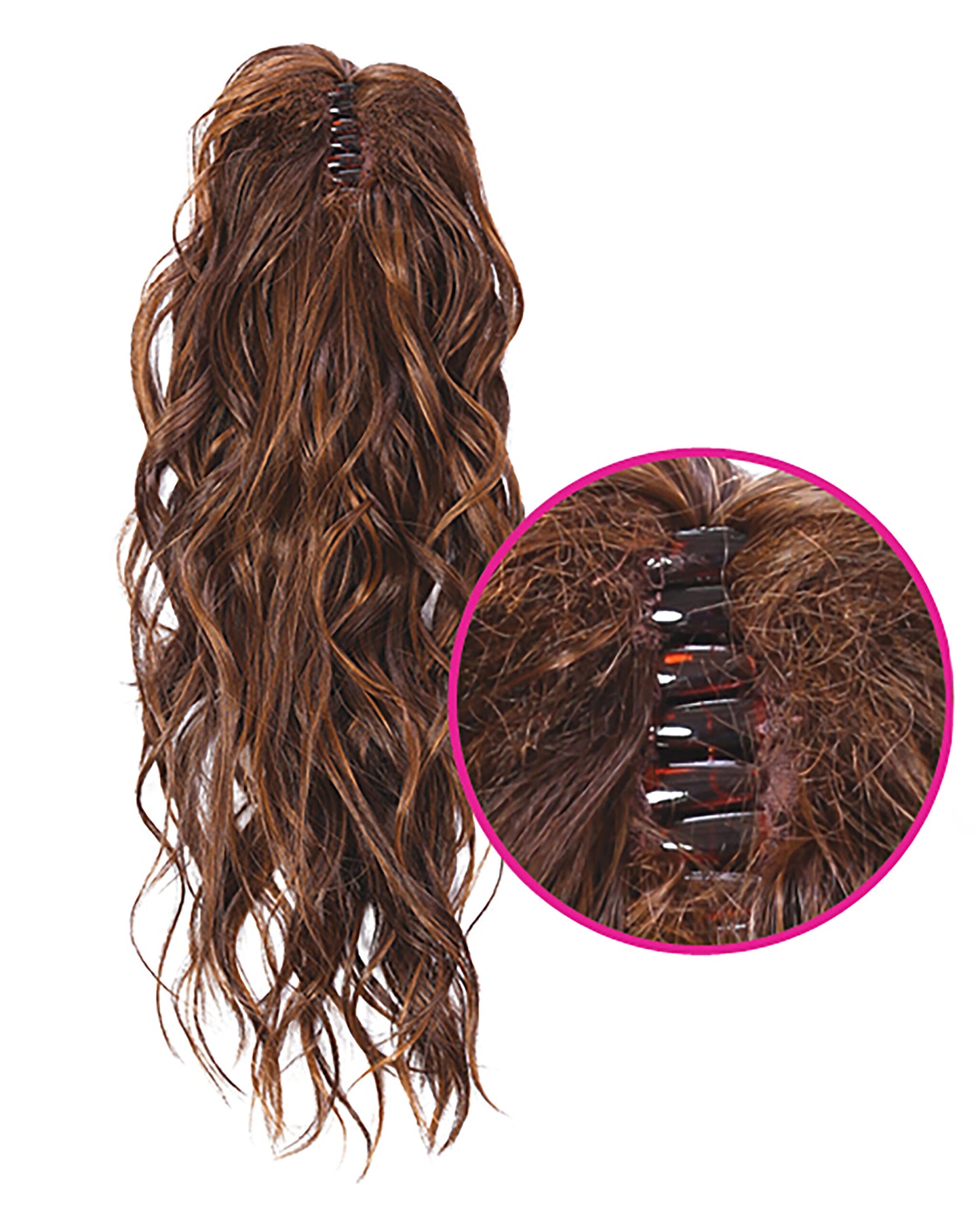 18″ Simply Curly Claw Clip Pony