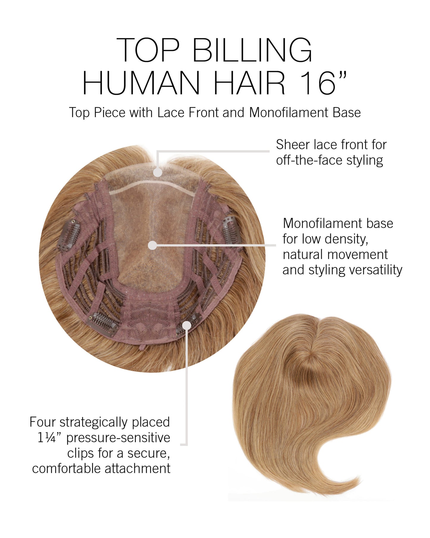 Top Billing Human Hair 16″